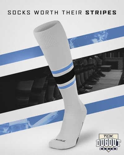Image of Baseball & Softball Socks | USA Made Dugout Series Striped | Over the Calf | Sizing for Youth Boys, Girls, Men, & Women's