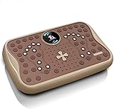 Vibrationsplatte Übungsschiene 120 kg Ganzkörpertraining Vibration Fitness Plattform Magnotherapie Heimtrainingsgerät für Gewichtsverlust Verstärker Toning
