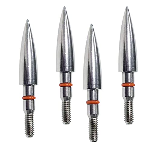 Image of 100 /125 /150 /200 /300 Grains Archery Field Points Practice Field Tips, Archery Target Practice Hunting Arrow Tip for Recurve, Compound Bow Crossbow, Stainless Steel Screw in Broadheads