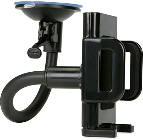 Miniatura 2 de Soporte de teléfono para coche, soporte giratorio para parabrisas y ventana giratoria, cuello de cisne negro con succión, para Motorola Moto G5