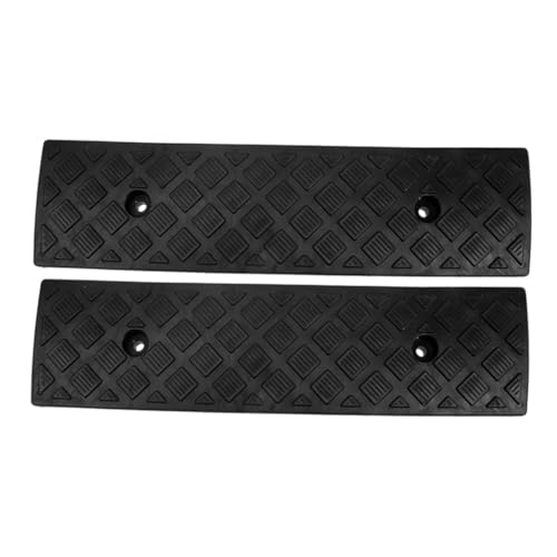 FOMIYES Slope Mats 2pcs Driveway Ramps Garage Motorcycle Wheelchair Non-Slip Mats