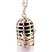 Produktbild Ätherisches Öl Diffusor Halskettearoma Diffusor Halskette Gold Vintage Vogelkäfig Offenen Käfig Anhänger Parfüm Ätherisches Öl Aromatherapie Medaillon Anhänger Halskette