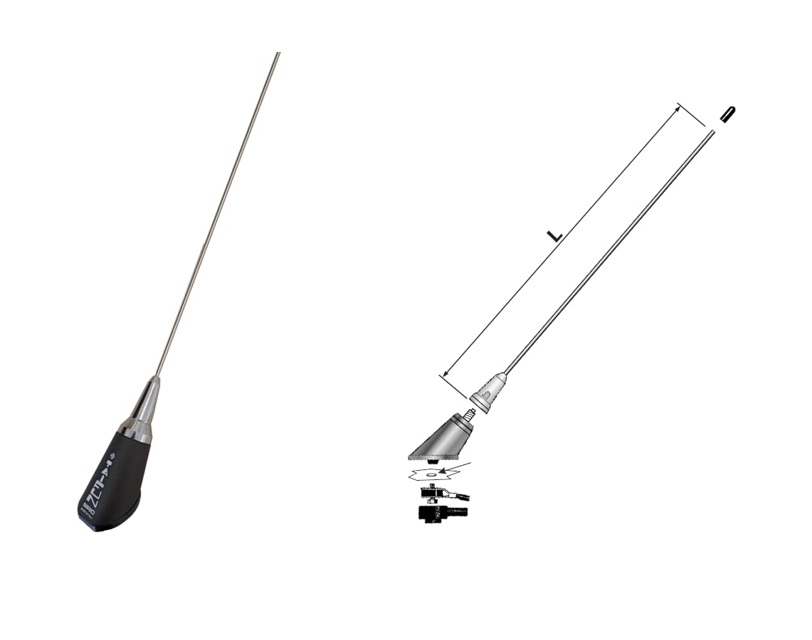 SIRIO TAIFUN ANTENNA VEICOLARE VHF 118-480 MHZ 5,5M CAVO