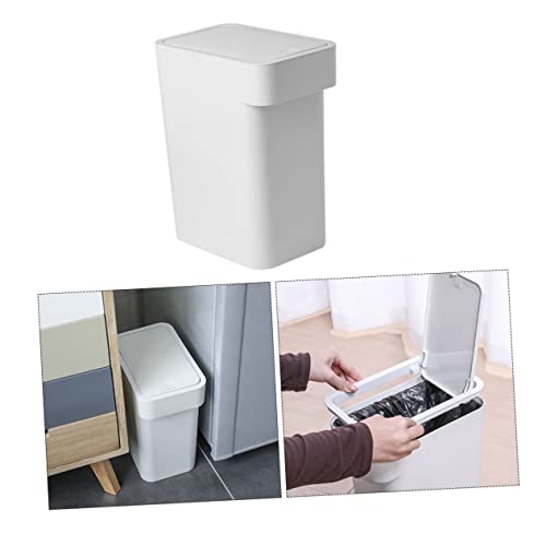 Tapa para basurero push-type Outanaya gris miniatura 4