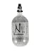 Ninja Paintball Carbon 4500 Tanks with Pro V2 Regulators (Grey w/STD Adj. Reg, 68ci)