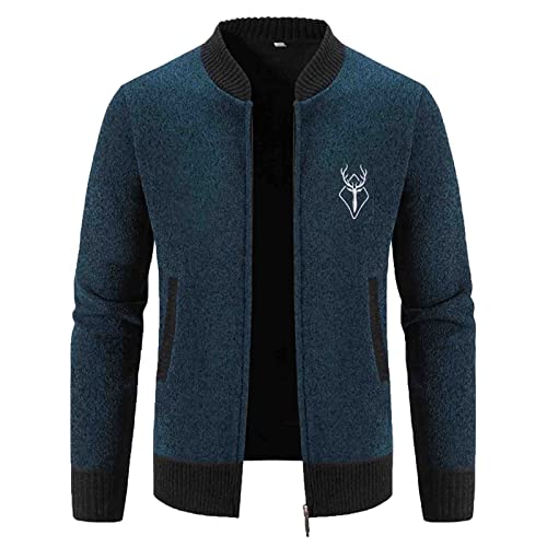 Veste en laine homme à manches longues idéale pour les vacances en plein air