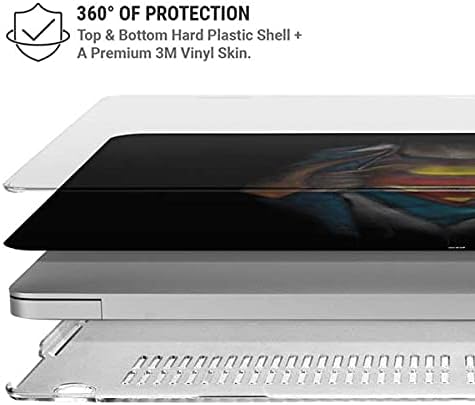 Skinit Case + Skin Compatible with MacBook Air 13in (2020) - Officially Licensed Warner Bros Superman Chalk Design