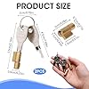 2PCS Heavy Duty Trailer Hitch Coupling Lock Set with 4 Keys,Strong Weatherproof Towing Security Lock Compatible with Erde,Daxara,Maypole,Ifor Williams,Knott Avonride,Ideal for Tow Bar & Caravan Hitch #1