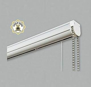 Ians Emporium 100cm Cassette Roman Blind Kit CHROME Chain Nets At Home - Special Size