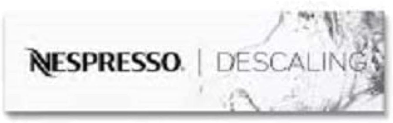 Nespresso Inissia EN80.B, Cafetera De'Longhi, Sistema para Cápsulas Original, Depósito de Agua 0,7L, Negro Con Set Descalcificador Descaling 2 x 100ml