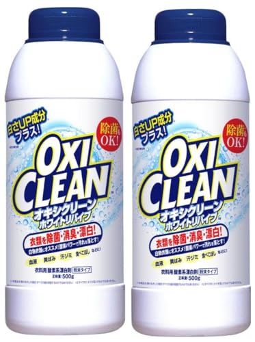 オキシクリーン ホワイトリバイブ粉末、500g×2個、洗濯用漂白剤