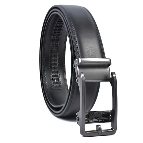 Image of WildHorn Men's Genuine Leather Belt for Men| Premium Auto-Lock Buckle | Adjustable up to 48 inch | Formal & Casual Wear | Micro-Adjust Fit | Stylish Gift Box Included