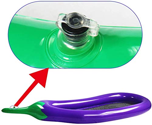 SUNSHINEMALL Swimming Inflatable Eggplant Float Large Float, can Hold 4 Children, Load up to 200KG,(250x95x20cm)