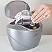 GemOro Sparkle Spa Pro | Personal Ultrasonic Jewelry Cleaner with 5 User-Programmable Timed Cleaning Cycles | Professional Performance Machine with Digital Timer for Rings Watches Earring (Slate Gray)
