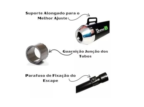 Cano Escapamento Bros Esportivo Roncado 160 De 2015 A 2023 Moto Motocicleta