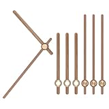 PATIKIL 4 Set Uhrzeiger für Wanduhr φ25cm, DIY Modern Lautlos Uhr Holzmaterial, Wanduhren Selber Bauen Deko für Wohnzimmer Restaurant Büro - Form:E2
