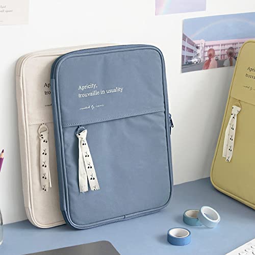 IC COTTONY Ipad Pouch 11 inch / 6 COLORS - タブレットケース ipad ポーチ アイパッドケース ipadケース (Cotton Blue)
