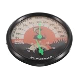 Cabilock Hochpräzises Mechanisches Thermometer für Reptilien mit Zeiger Geeignet für Schildkröten und Schlangen aus Abs PC Aluminium für Terrarien und Schlangengehege