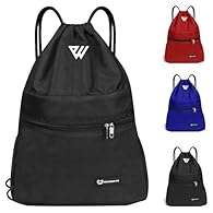 Draws bag with pockets to get a variety of stuff gym wraps during vacations daily supplies in the bag. Sturdy draw cord shoulder strap design can free up your hands and help you reduce your shoulder burden cinch-up backpack is a small moreover lightw...