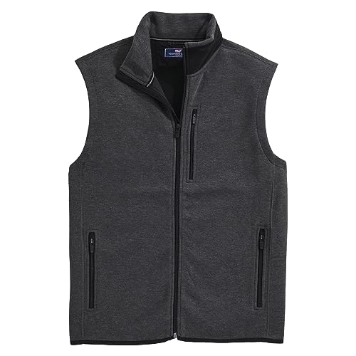 Image of vineyard vines Men's Mountain Sweater Fleece Vest