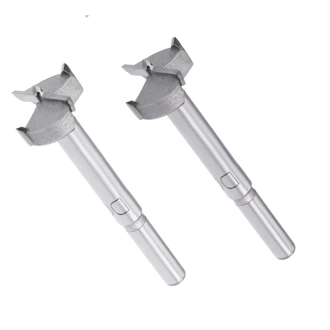 2Pcs Woodworking Hole Opener Drill Bit 24mm Forstner Drill Bits Tungsten Carbide Wood Hole Saw Hinge Drilling Bit Cutter