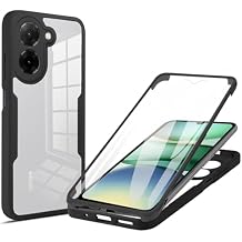 for Xiaomi Redmi A5 4G Case Clear, Built-in Screen Protector & Camera Protector, Slim fit Dual Layer Full-Body Shockproof Phone Cover Case for for Redmi A5 4G QB-Black