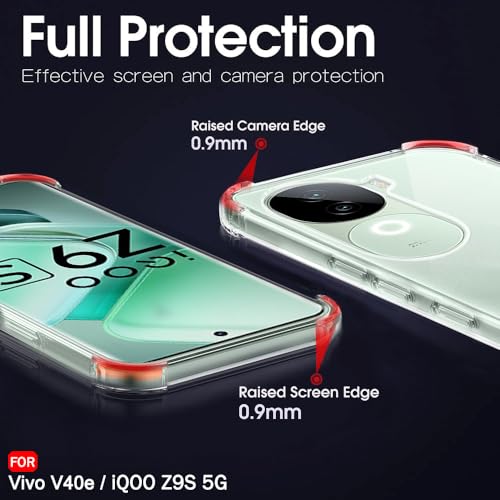 Image of TheGiftKart Crystal Clear Back Cover Case for Vivo V40e / iQOO Z9s 5G | Shock Proof 360 Protection | Hard Clear Back Cover Case for Vivo V40e / iQOO Z9s 5G (PC & TPU, Transparent Bumper)