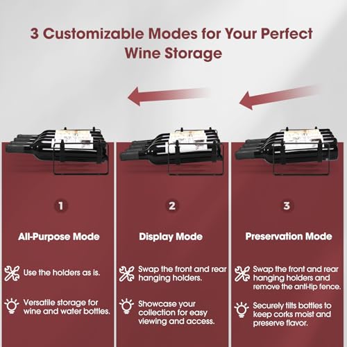 Stackable-Countertop-Wine-Rack-12-Wine-Bottles-Holder-for-Inside-Cabinet-ICOHOT-Small-Tabletop-Wine-Holder-Stand-for-Pantry-Bar-3-Tier-Angle-Adjustable-Wine-Bottle-Rack-for-Tight-Spaces