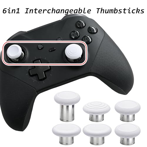 Image of 6 in 1 Metal Magnetic Thumbsticks for Xbox Elite Series 2 Controller,White