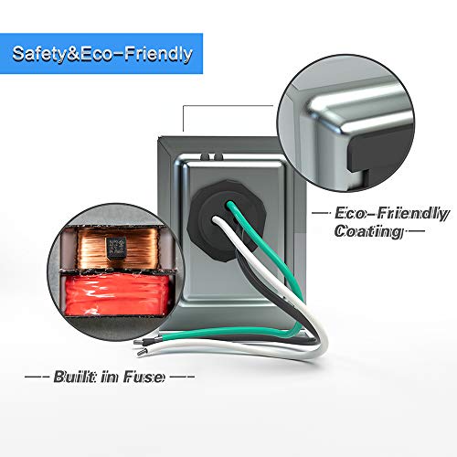 24V 40Va Thermostat And Doorbell Transformer, Power Supply Compatible With Nest, Ecobee, Sensi And Honeywell Thermostat, Nest Hello Doorbell And All Versions Of Ring Doorbell #TOP2