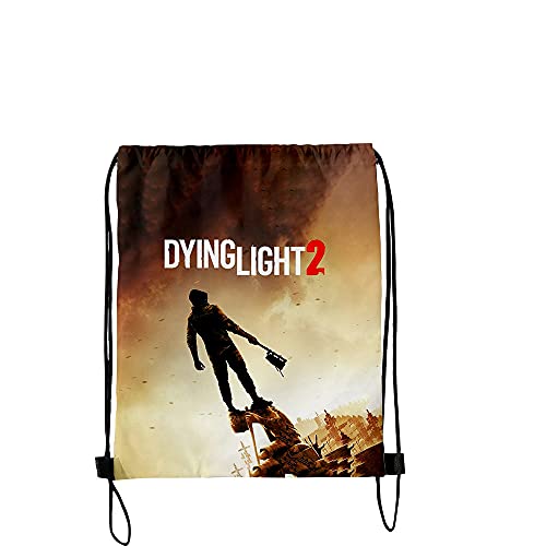 BINGTIESHA Dying Light 2 Kordelzug-Tasche für Herren und Damen, Strandtasche, 3D-Cosplay-Rucksack, Spiel-Aufbewahrungstasche, Na22092, Einheitsgröße,
