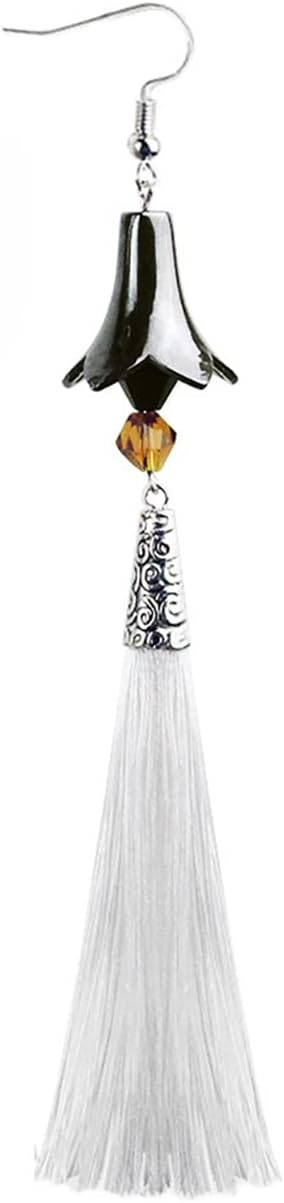 Anime Zhongli Cosplay Earrings Clip on Studs Dangle Earrings, Tassels Earrings for Cosplay Daily Wear