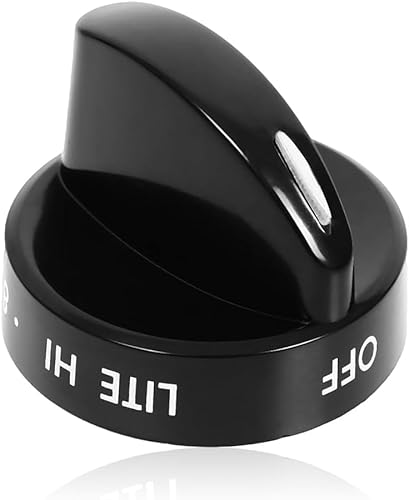 Upgraded 316442501 Range Surface Control Knob Black, Burner Knob Fit for Frigidaire, Kenmore, Sears Gas Ranges - Replaces 1170795, AP3906091, PS1152491