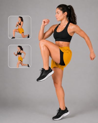 Image of Oysters Women's 2 in 1 Running Skirt Shorts Quick Dry Gym Athletic Workout Shorts for Women