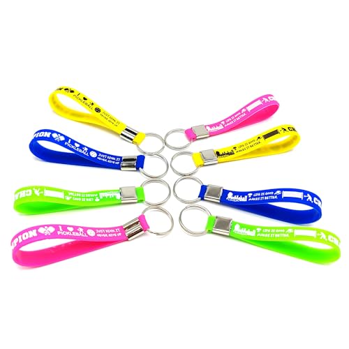 OriniPlay 24PCS Pickleball Theme Silicone Pickleball Sport Party Favors and Supplies Decorations-Motivational Sports Prize-Carnival/Events