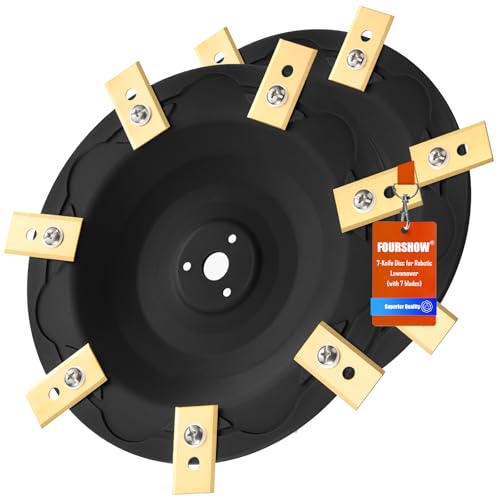 [Upgrade] 2Pcs Blade Discs + 14Pcs Blades Compatible with Mammotion LUBA 1 AWD and LUBA 2 AWD (up to Model Year 2024) Robotic Lawn Mower Blade Disc