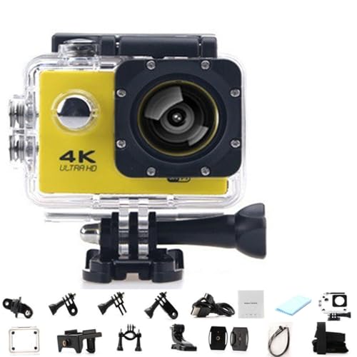 Roamix Vision 4k Action Camera, 170 ° Ultra Wide Angle WiFi Camcorder, 4KANVJA170°LpWiFirfIJAʐ^Be_CrODƂ̂߂̉OhX|[cJ