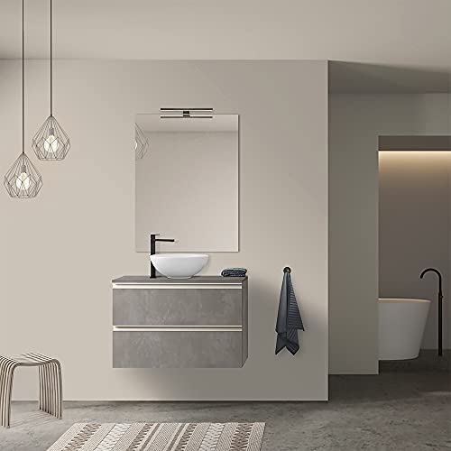 Mobile Bagno sospeso 80 cm per lavabo da appoggio