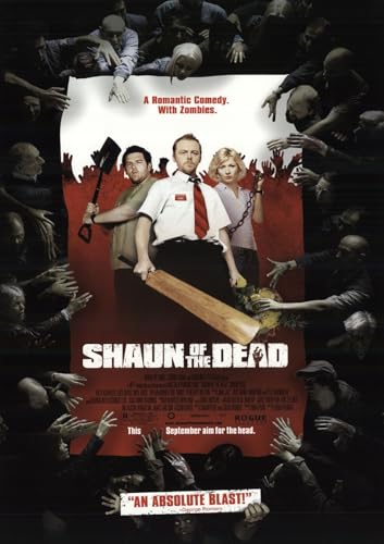 Shaun Of The Dead Movie Film Poster Retro Classic Wall Art Home Decor Print A4