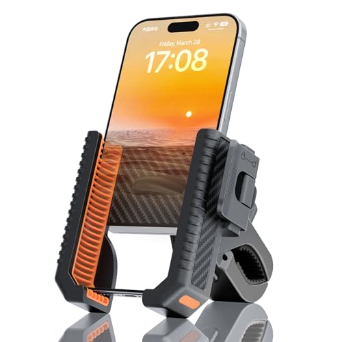 Support téléphone portable moto guidon universel compatible iPhone et Samsung