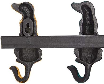 Deco 79 Metal Solid Wall Hook, 19" x 1" x 5", Multi Colored