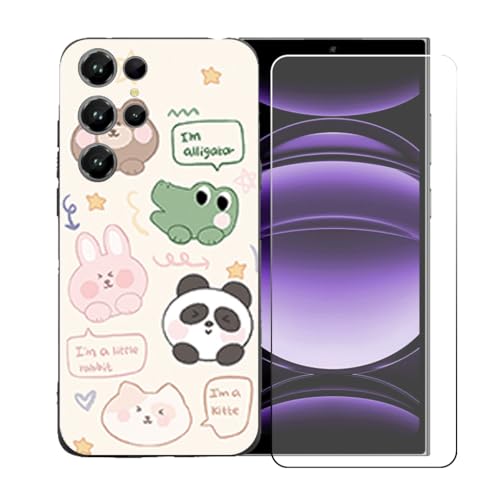 CongJiaLingXi�P�[�X�K�p �� Oukitel C61 GT (6.88") �K�p �� �d�����ꂽ�K���X�X�N���[���v���e�N�^�[�A�_�炩���V���R�[���V�F���o���p�[�h�Ռ�TPU�ی�J�o�[�������,LLM47