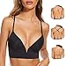 Zetopump Reggiseni a Schiena Bassa-con Scollo Multiway -con Schiena Scoperta e Ferretto Invisibile-Reggiseni Convertibili con Taglio Basso per Le Donne(Black, 2C)