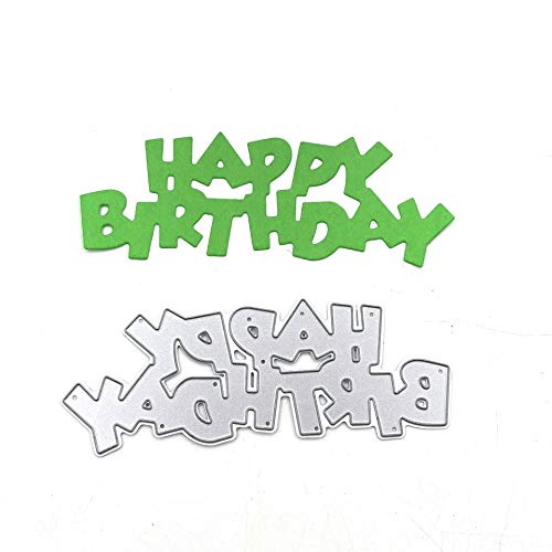 Metal 6 Hollow Style Candles Cutting Dies, Happy Birthday Letter Die Cuts for Card Making Stencil Embossing Tool Scrapbooking DIY Etched Craft Dies - Thumbnail 5