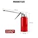 ANFTDCO 2PCS Car Oil Can Pump Oiler, 200ML Manual Vehicle Motor Oil Dispenser Squirt Bottle with Metal Spout, Automotive Hand Pump Gun Oiler Spray Can, Universal for Most Vehicles