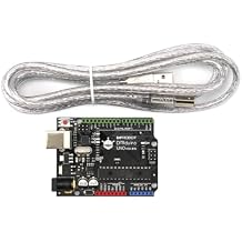 DFRobot UNO R3 Board with 1m USB Cable Arduino-Compatible for Arduino Uno R3 | ATmega328P-PU Microcontroller + ATMega16U2 USB Communication
