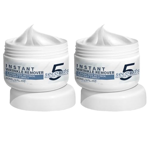 KOAHDE Crema Facial Hidratante Antiedad,Crema Facial Antiarrugas para Mujer y Hombre,Crema Eliminadora de Arrugas,Crema Facial Antienvejecimiento con Retinol,2PC