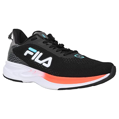 Tenis Fila Racer One, Masculino, Preto/Azul/Coral, 40