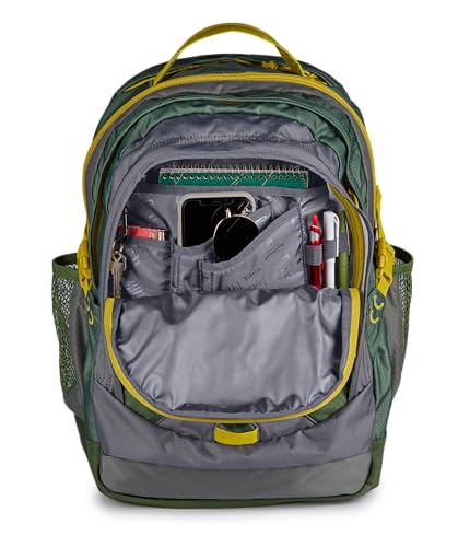 Image of JanSport Odyssey 38L Laptop & Hiking Backpack, Fits 15 inch Laptop or 3 L Hydration Bladder, Cargo Green, Tuck-Away Hip Belt, Dual Main Compartments, Ergonomic Padding, College & Travel Daypack