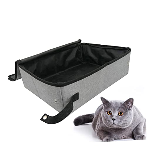 VANZACK Caixa 2Pcs troninho penico potinho a organização pets o gato caixa de areia para gatos caixa